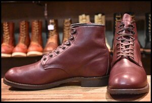 【10.5D 美品 17年】レッドウィング 9062 ベックマン ブラックチェリー フェザーストーン フラットボックス ブーツ redwing HOPESMORE