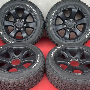 TOYOTA ランドクルーザープラド 120系 純正 17インチ×7.5J＋30 PCD139.7 6穴 MUDSTAR RADIAL M/T 215/60R17C 109/107R 8P.Rラジアル4本。