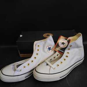 【タグ付き未使用品】CONVERSE コンバース ALL STAR FLATEYELETS 1SC370 28.0cm スニーカー ハイカット ホワイト 【管R137-2210】 