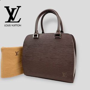 未使用■ルイ ヴィトン■エピ ポン・ヌフ ハンドバッグ M5205D 人気 モカ Wファスナー LOUIS VUITTON