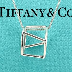 ティファニー オープン トルク スクエア ネックレス シルバー フランクゲーリー Tiffany&Co. /24-1271