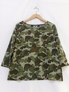 JUNYA WATANABE COMME des GARCONS ジュンヤワタナベ コムデギャルソン 迷彩カットソー カーキ 毛100% M JF-T031 AD2010