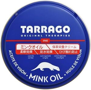 [Tarrago] 革を柔らかく 保湿 防水 大容量 ミンクオイル 100ml 靴磨き 革靴 革ジャン バッグ ブーツ アウトドア