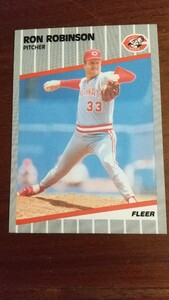 FLEER 1989年 169 RON ROBINSON シンシナティ・レッズ