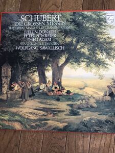 【中古輸入LP2枚組】 Schubert シューベルト / ミサ曲第５、６番　サヴァリッシュ＆シュターツカペレ・ドレスデン