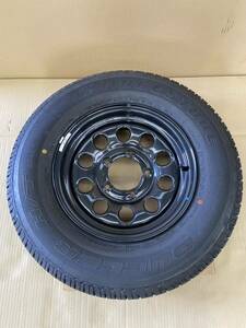 未走行品 ジムニーシェラ JB74W スペアタイヤ １本 15×5.5J 195/80R15 2019年28週 背面タイヤ ブリジストン DUELER H/T スズキ