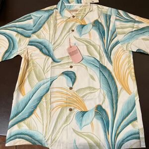 新品TOMMY BAHAMA トミーバハマ シルクアロハシャツ 37117 USAサイズ S CO