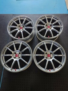 ADVAN Racing RSⅡ 7.5j-18 +35 4/98 ハイパーシルバー　アルファロメオ　ミト