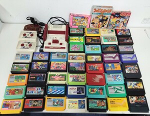 ファミリーコンピュータ ファミコン 本体 カセット ソフト49本まとめ ジャンク品 動作未確認 ハイパーショットコントローラー付（B5）