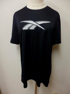 406D12◆Reebok◆Ｔシャツ◆黒◆2XLサイズ相当◆リーボック