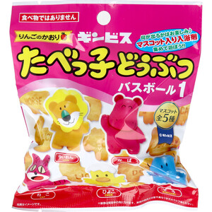 【まとめ買う】たべっ子どうぶつ バスボール1 りんごの香り 75g 1回分×6個セット