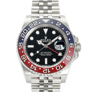 ロレックス ROLEX GMTマスターII 126710BLRO ブラック/ドット文字盤 中古 腕時計 メンズ