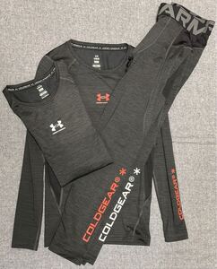 UNDERARMOUR 秋冬NEWMODEL新品未使用 UAコールドギアアーマーコンプレッションノベルティ シャツ×２インナートレーニングウェア４セット