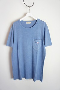 国内正規 MAISON KITSUNEメゾン キツネ ロゴ ワッペン 胸ポケット Tシャツ 半袖カットソー AM00109AT150 本物 809O