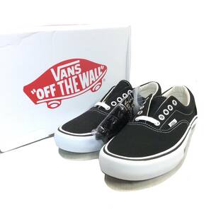 未使用 SUPREME × VANS シュプリーム バンズ 16ss ERA PRO エラ モーションロゴ スニーカー ブラック メンズ 26cm