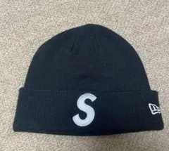 Supreme ニット帽 Sロゴ 黒