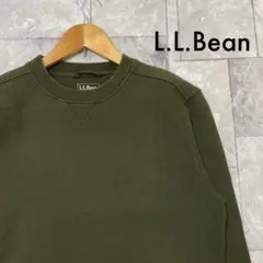 L.L.BEAN スウェット クルーネック Vガゼット 無地 アウトドア