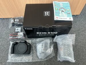 【BEF2982】1円～ Canon キャノン EOS R100 ダブルズームキット ミラーレス一眼レフ デジカメ RF-S55-210mm F5-7.1 動作確認不可 ジャンク