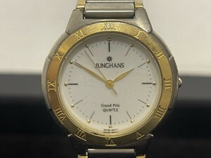 A1　JUNGHANS　ユンハンス　EWJG-11024M　Grand Prix　クオーツ　コンビカラー　メンズ腕時計　ブランド腕時計　現状品