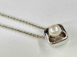 MIKIMOTO ミキモト K18WG 40㎝ 4.1g CS付デザインネックレス