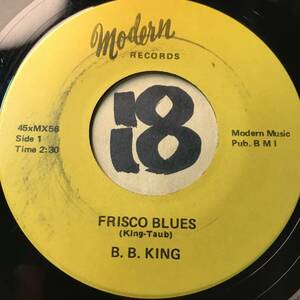 試聴 B. B. KING FRISCO BLUES 両面EX+ 