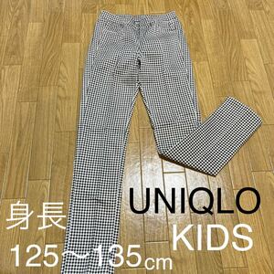 ♪♪⑧UNIQLO ユニクロ☆KIDS Mサイズ☆レギンス パンツ ギンガムチェック☆