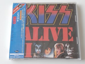 【未開封商品美品/02年リマスター/廃盤】KISS / アライヴⅡ ALIVE Ⅱ 2枚組CD UICY2365/6 77年LIVE,暗黒の帝王,愛の謀略,狂気の叫び,雷神