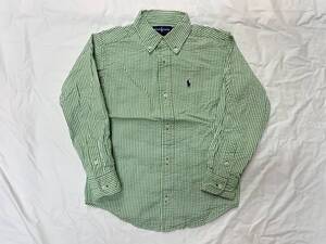 古着 3231 子供 キッズ 5サイズ 長袖 シャツ polo ポロ ラルフローレン USA コットン ビンテージ オリジナル vintage old オールド