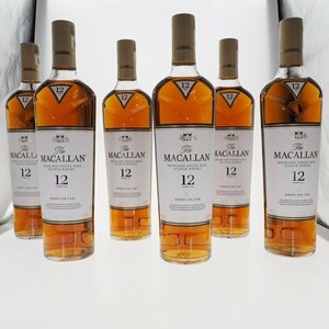 ●中古・未開栓●MACALLAN マッカラン12年 シェリーオーク 40％ 700ml 6本セット