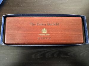 ★The Parker Duofold PARKER ペンケース 木製 1円スタート