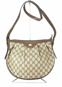 ◆ 1円 ～ GUCCI / グッチ ショルダーバッグ かばん 鞄 オールドグッチ GG柄 ベージュ系 ヴィンテージ 147531