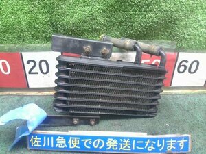 三菱 ランサー GSR EVO4 エボ4 CN9A 純正 P/Sオイルクーラー MR316464 ブラケット錆び有り フィン折れ少々 現状販売 中古