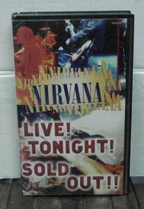 ニルヴァーナ/LIVE TONIGHT SOLD OUT(VHS)　送料無料