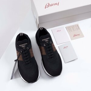 Brioni　ブリオーニ　メンズ　スニーカー　軽量　靴　ニット　シューズ　カジュアル　39-44　サイズ選択可能　 xx5411