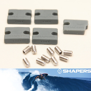 ■SHAPERS COMPATIBILITY INFILL KIT■FCS2 プラグ用 従来のFCSフィン装着時の隙間を埋めるスペーサーとイモネジのセット／シェイパーズ