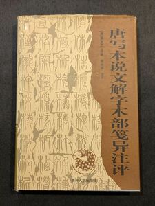 7984 唐写本説文解字木部箋異注評