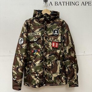 アベイシングエイプ Aape 迷彩 ワッペン 中綿 ジャケット ASW2002A ジャケット、上着 ジャケット、上着 - カーキ / カーキ