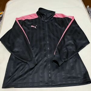 定番　PUMA プーマ★ジャージ上★ジャケット 　メンズ L-Oサイズ★グレー　ピンク