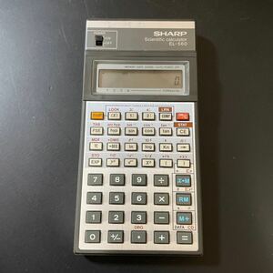 【１円スタート】長期保管品　SHARP Scientific calculator EL-560 通電動作確認済み、電池部サビあります。6-310