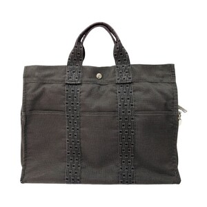 ◆◆ HERMES エルメス バッグ トートバッグ エールラインMM スレ有 グレー 傷や汚れあり