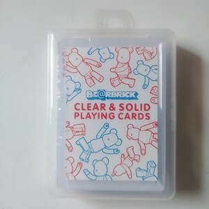 BE@RBRICK ベアブリック CLEAR＆SOLID PLAYING CARDS 透明トランプ 未開封 メディコム・トイ カード ゲーム　