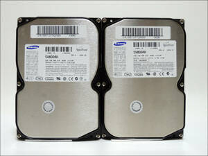 SAMSUNG 3.5インチHDD SV8004H 80GB IDE 2台セット #12207