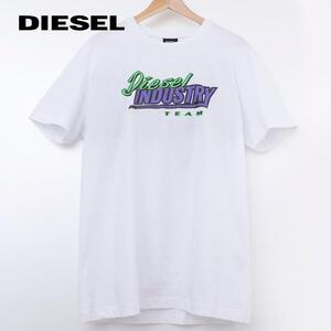 XL/新品 DIESEL ディーゼル ロゴ Tシャツ DIEGOSK37 メンズ レディース ブランド カットソー ホワイト