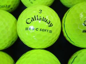 9776【お徳用◎】キャロウェイ Callaway ERC SOFT [マットカラーイエロー] トリプルトラック 30個