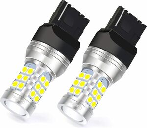 DuaBhoi T20 シングル LED 1300LM 7440 W21W WY21W 27連 3030SMD 汎用 ブレーキラン