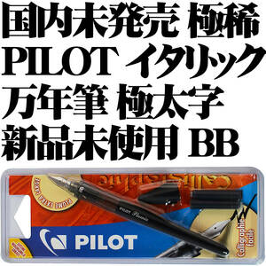 【国内未発売 極稀少】■パイロット PILOT 万年筆 Plumix イタリック BB 極太字 新品■カリグラフィー スタブ 即日発送 送料140円-