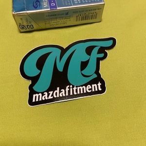 ELEGANT INITIALS■MazdaFitment.com■ステッカー 　USDM デミオ アテンザ cx3 cx5 mpv プレマシー マツダフィットメント マツダ