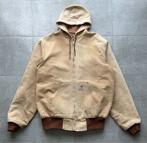 レア　80s Carhartt カーハート　アクティブジャケット　フェード　雰囲気◎ ヴィンテージ