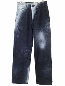 Adererror アーダーエラー 22AW Petri Jean ストレートレッグカットオフデニムパンツ インディゴブルー 1 IT6JGEOELXOK