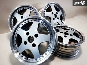 当時物！！ RD レーシング ディレクション 2ピース 15インチ 6.5J +33 PCD114.3 5H ホイール 4本 AE86 レビン トレノ シルビア 180SX 棚40A